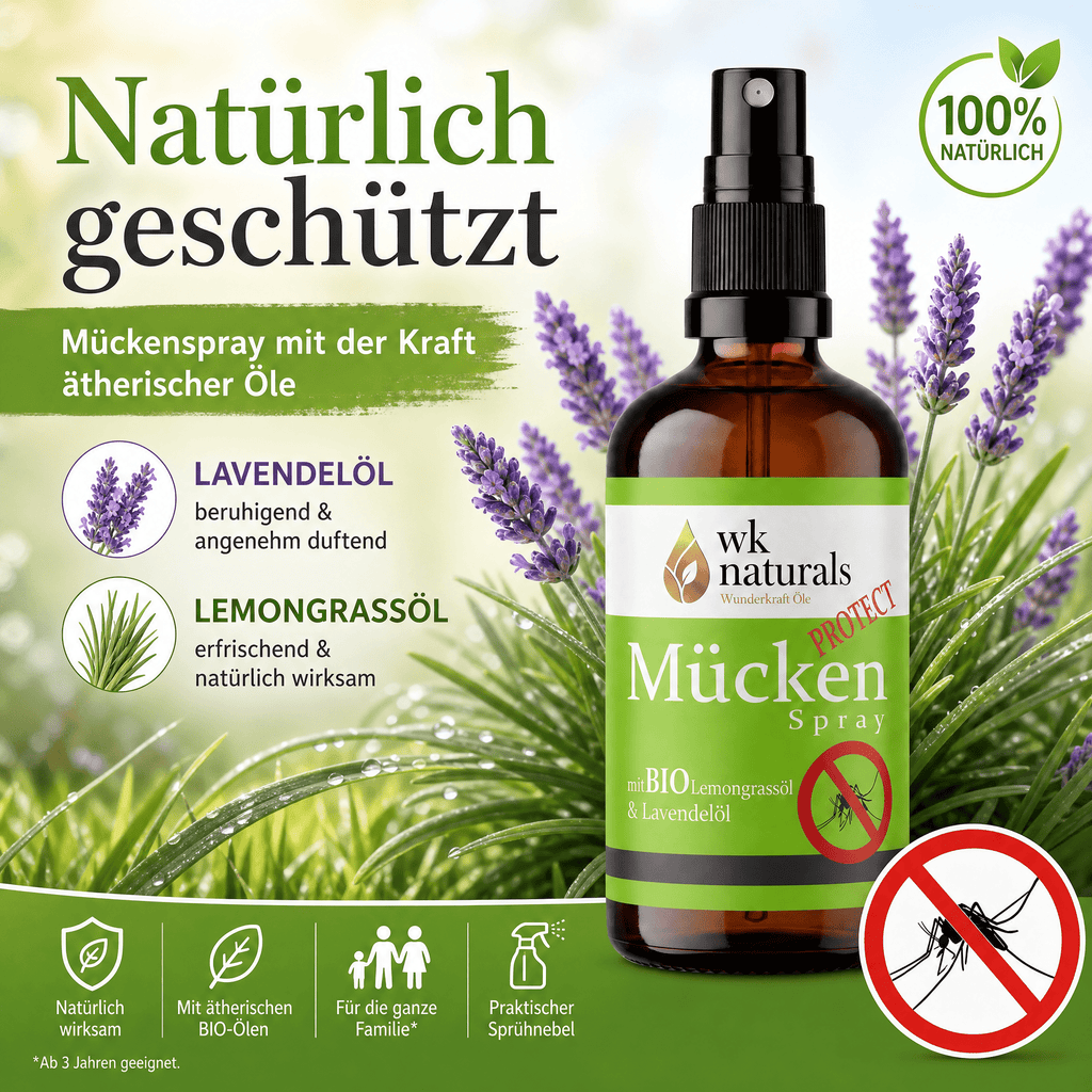 Natürliches Anti Mückenspray – Sommer genießen ohne Kompromisse - Wunderkraft naturals