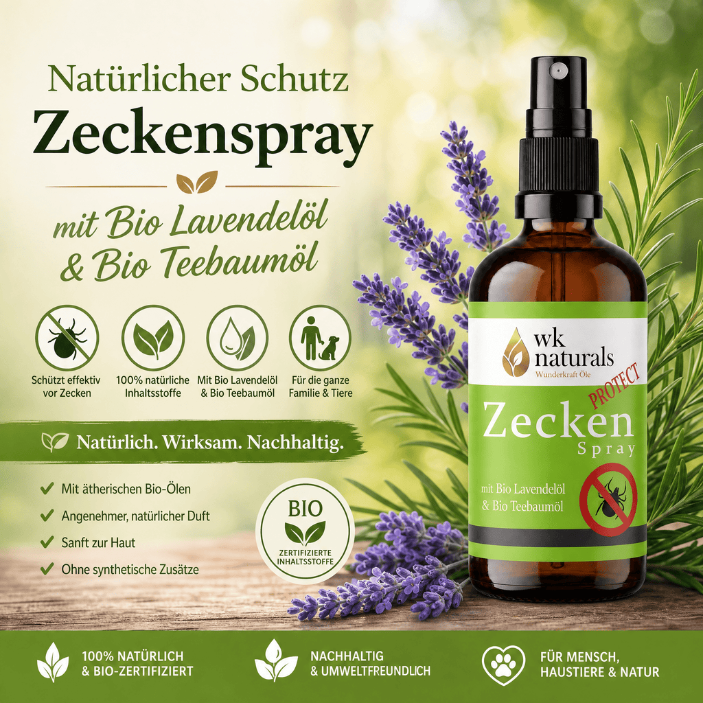 Natürliches Anti Zeckenspray – Frei durch die Natur - Wunderkraft naturals