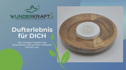 Handgemachter Duftstein zur Verwendung von Aromaölen/Duftölen und ätherischen Ölen