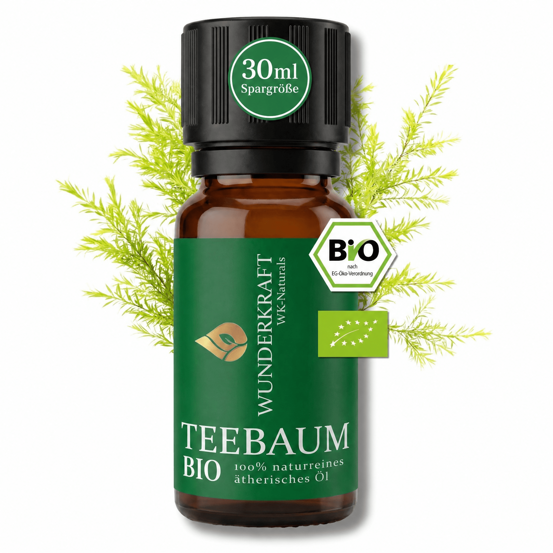 Reine Haut "TEEBAUMÖL BIO" 🌿 Haut & Pflege - 🧼 Reinigung & Hygiene - Wunderkraft naturals