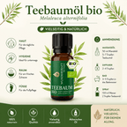 Reine Haut "TEEBAUMÖL BIO" 🌿 Haut & Pflege - 🧼 Reinigung & Hygiene - Wunderkraft naturals