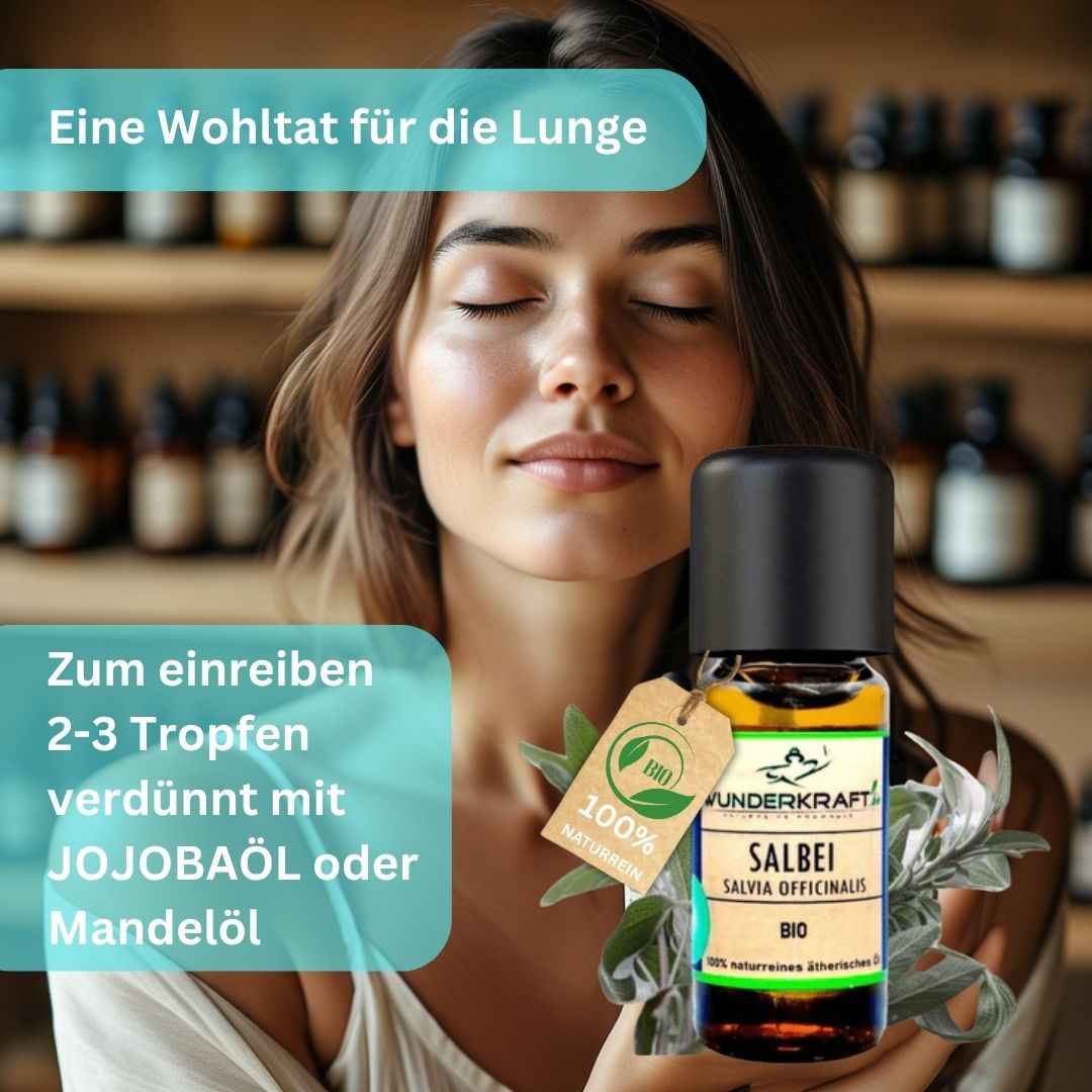 Riesen Duftstein mit Holzteller inkl. BIO Salbeiöl, 100% naturreine ätherische Öle - Wunderkraft.bio von Wunderlampe.bio