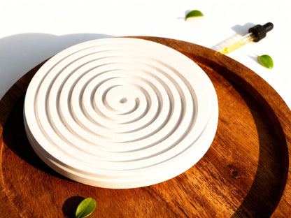 Riesen Duftstein Spirale mit Holzteller zur Raumbeduftung - Wunderkraft.bio von Wunderlampe.bio