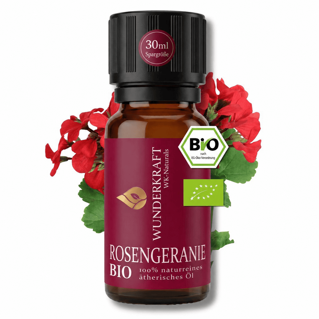 Sanfte Harmonie "ROSENGERANIENÖL BIO" 😴Beruhigung & Schlaf - 🌿 Haut & Pflege - Wunderkraft naturals