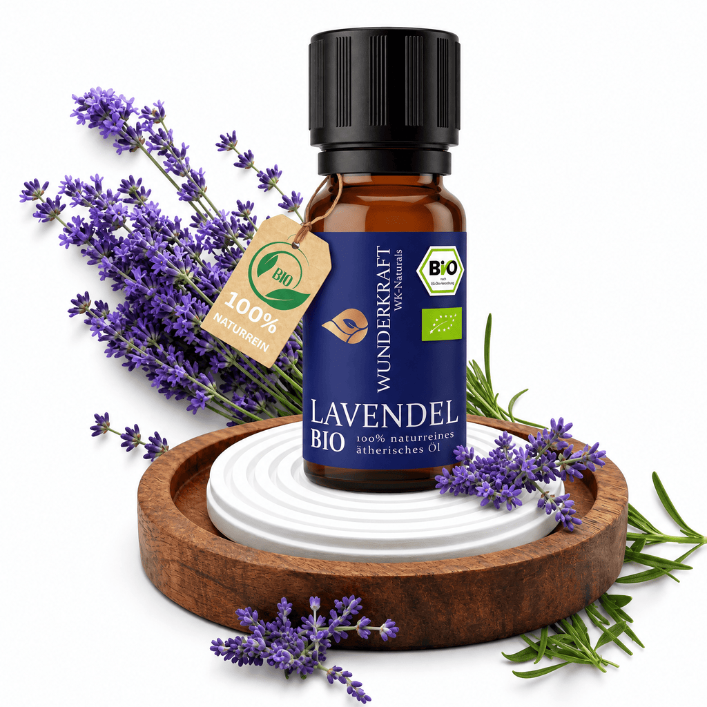 Schlaf gut Set / Lavendelöl mit Duftstein für ruhige Nächte - Wunderkraft naturals