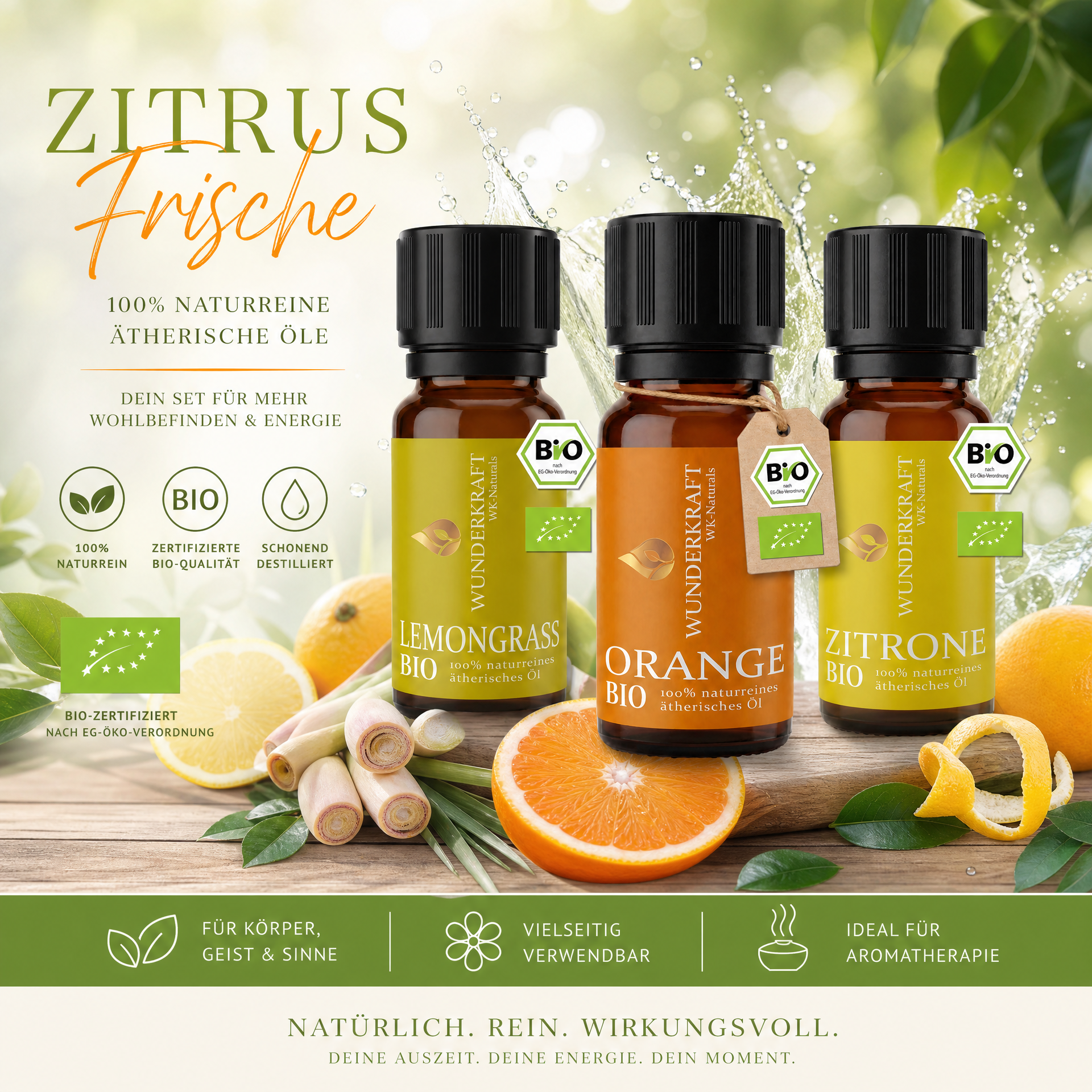 Zitrus Frische Set – Energie, Leichtigkeit & sonnige Duftmomente