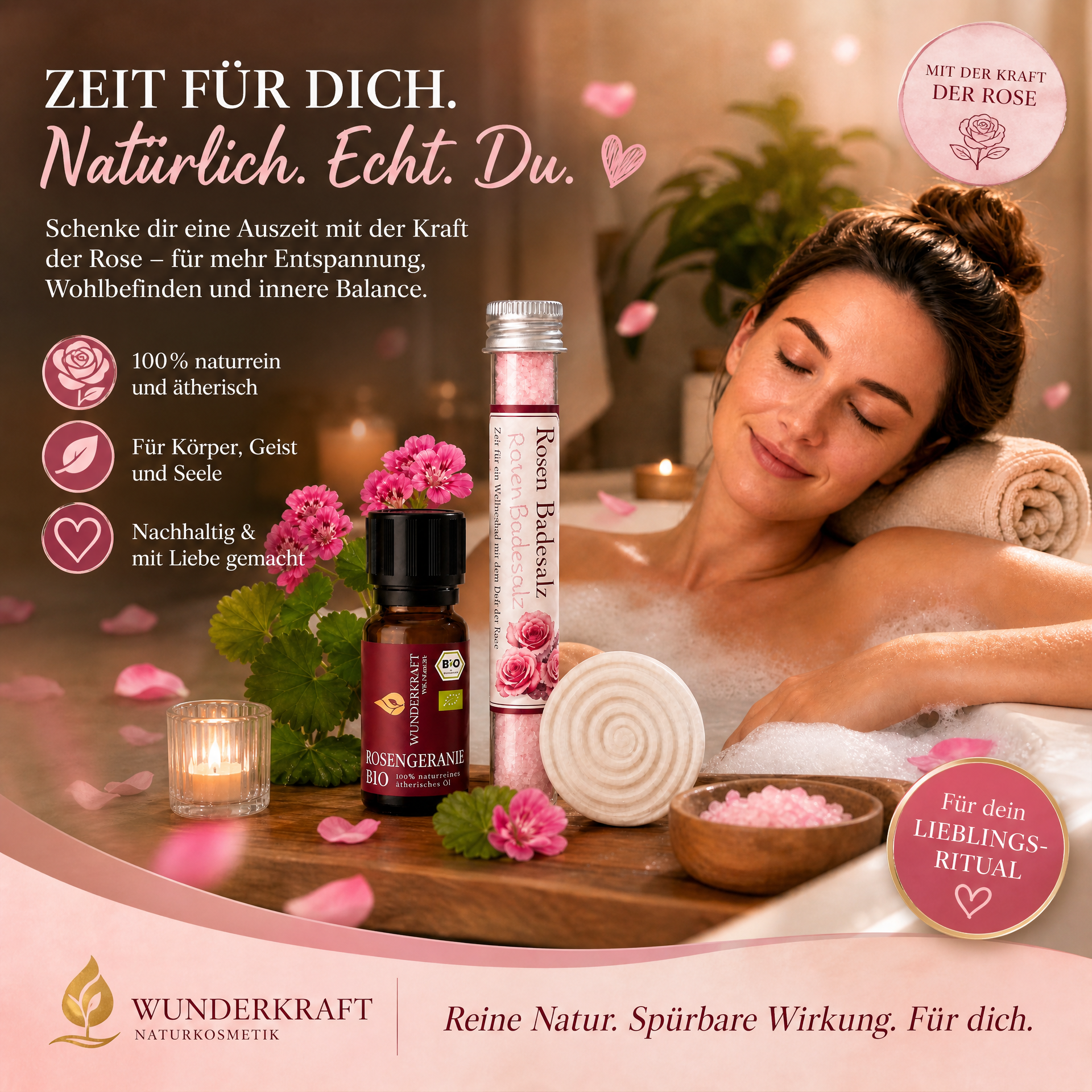 Rosen Wellness Geschenkset – Zarte Rosenmomente für echte Entspannung
