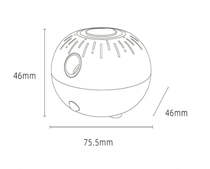 Wasserloser Aroma Diffuser mit Sprühautomatik für ätherische Öle - Wunderkraft.bio