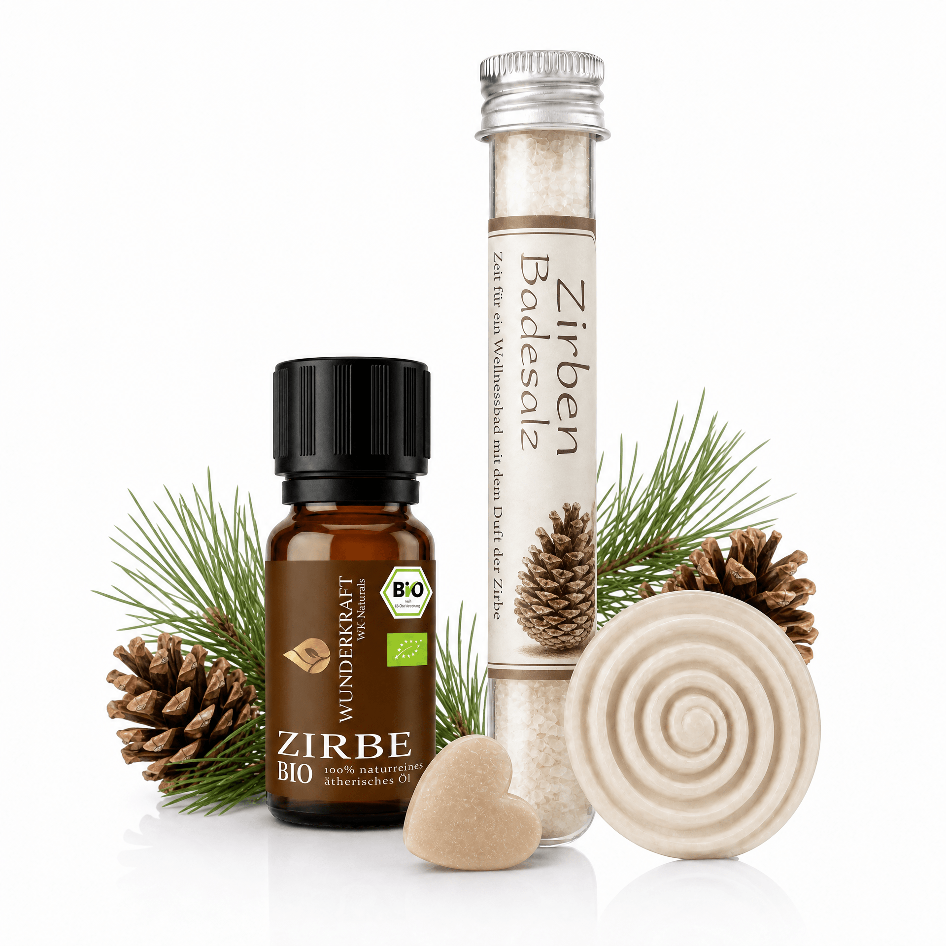 Wellness Geschenkset – Zirbenruhe für echte Entspannungsmomente - Wunderkraft naturals