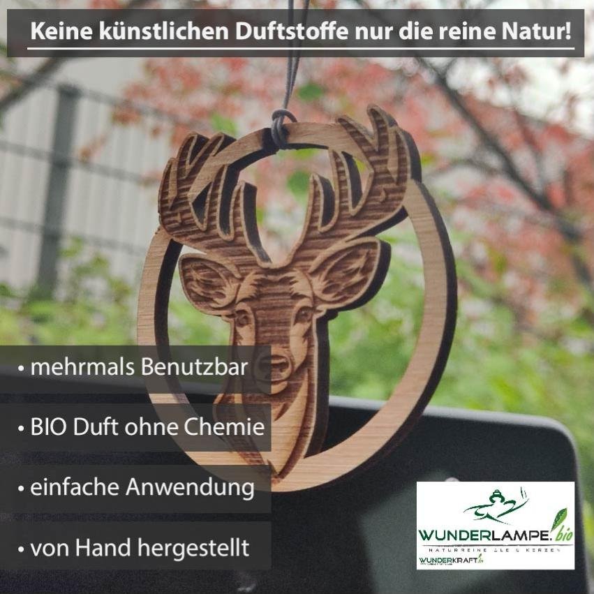 Zirben Duftbaum "ADLER", Lufterfrischer inkl. 5ml 100% naturreinen Bio Zirbenöl - Wunderkraft.bio