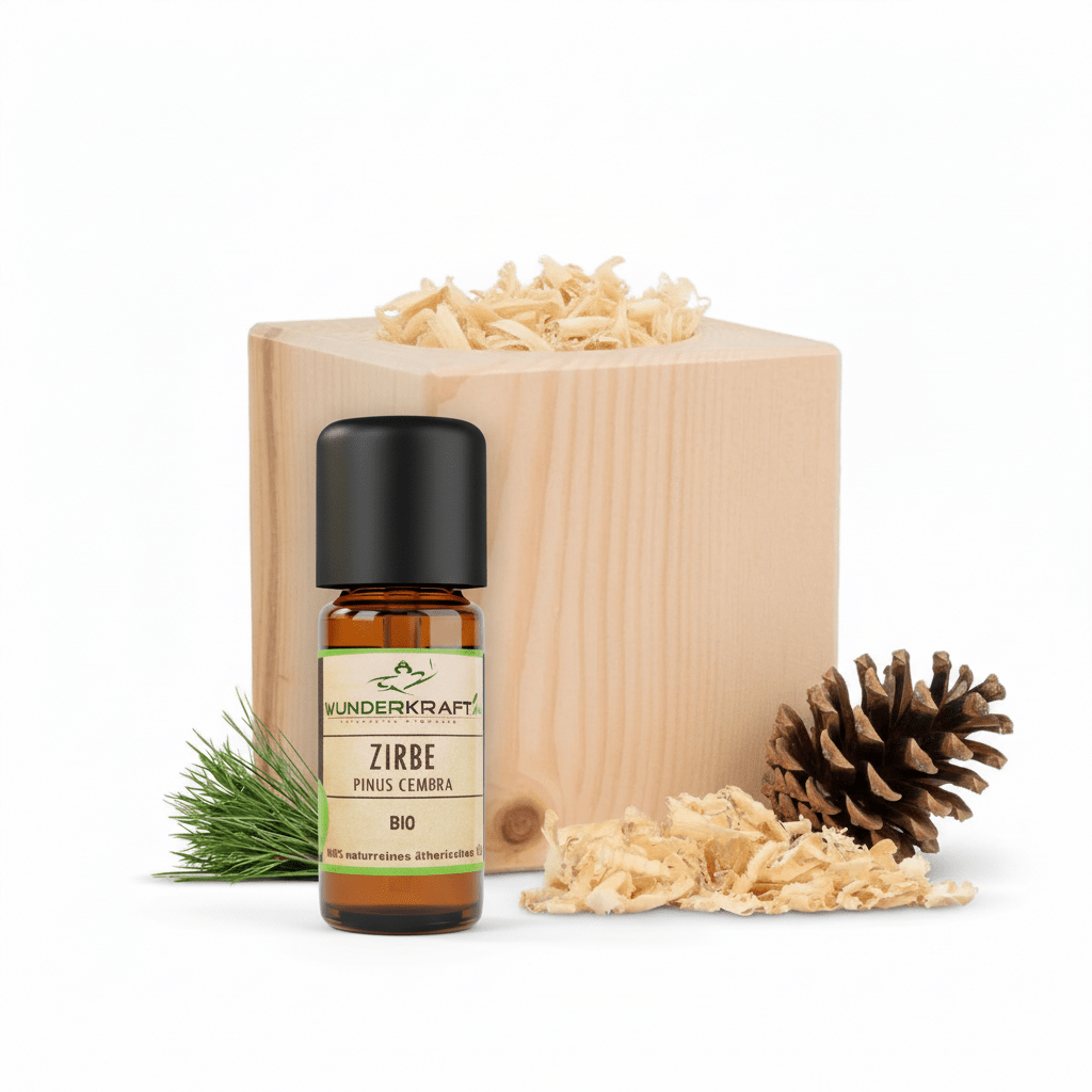 Zirben Würfel Duft Set / ohne Motiv / Zirbenholz Würfel mir Zirbenspäne und 10ml Bio Zirbenöl - Wunderkraft naturals