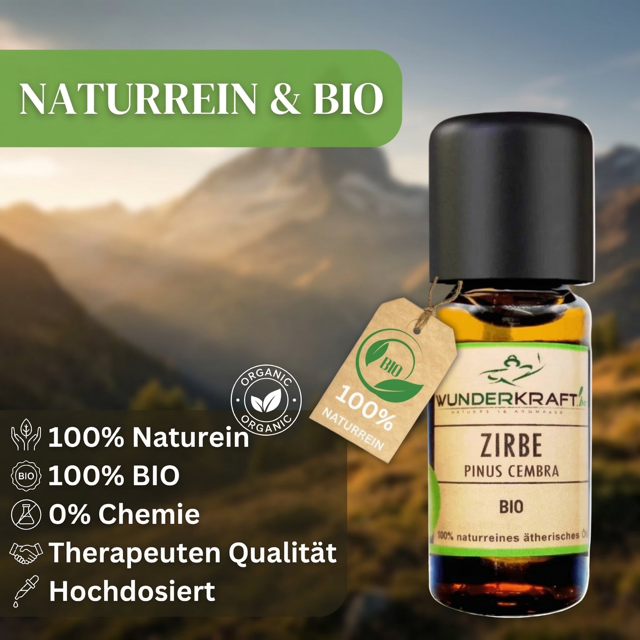Zirben Würfel Duft Set / Wunschmotiv Personalisiert / Zirbenholz Würfel mir Zirbenspäne und 10ml Bio Zirbenöl - Wunderkraft naturals